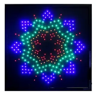 Вывеска светодиодная LED 55*55 см. "Моргающие стрелы", 220V
