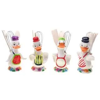 Подставка Flying Duck MIX в наборе с деревянными ложкой, вилкой, лопаткой, венчиком