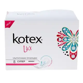 Прокладки «Kotex» Ultra Dry Super люкс, 8 шт/уп микс
