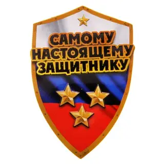 Магнит "Самому настоящему защитнику"