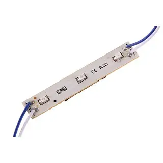 Светодиодный модуль, SMD3528, 3 LED.86x12x4. IP50, СИНИЙ