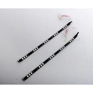 Подсветка салона LED, 30 см, 15 LED, 12 В, 2 шт., свет синий