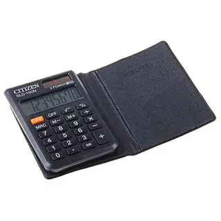 Калькулятор карманный 8-разрядный SLD-100N, 58*87*12мм, двойное питание, черный