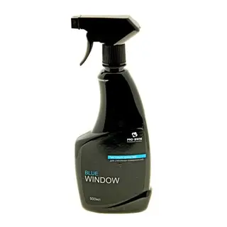 Средство для мытья стёкол и зеркал PRO BRITE Blue Window, триггер, 0,5л