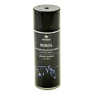 Полироль пластика салона автомобиля матовая с ароматизатором PRO BRITE Mirol аэрозоль 0,4л