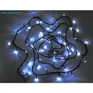 гирлянда "Дюраплей" черная нить 20 м LED-(R)-300л-240V с контролл 8 р белый