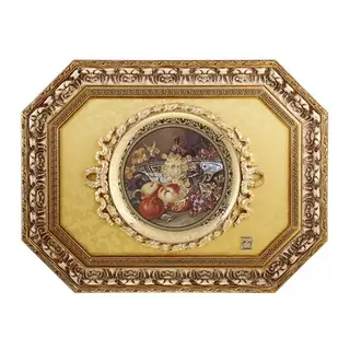 Картина "Виноград и персики", 5,5 × 71 × 55 см