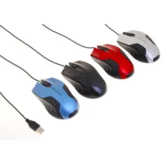 Мышь 202, проводная, оптическая, в блистере, USB, МИКС