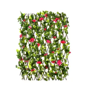 Ограждение декоративное, 240 × 60 см, «Гибискус розовый», Greengo