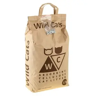 Наполнитель целлюлозно-минеральный впитывающий "Wild Cats", 12 л
