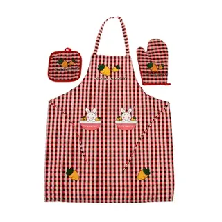 Кухонный набор Collorista "Морковь", 3 предмета: прихватка 17*17 см, варежка 17*24, фартук 50*70 см, 100% хлопок