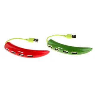 Разветвитель USB портов (Hub), "Перец", 4 порта USB 2.0 МИКС