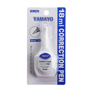 Корректор-карандаш 18мл YAMAYO металл наконеч на основе растворителя на блистере