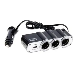 Разветвитель прикуривателя 3-ой +1 выход USB