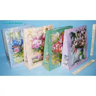 сумочка подар голография рисунок BFLS(26*32*10) (12 шт) (бокс 540 шт)