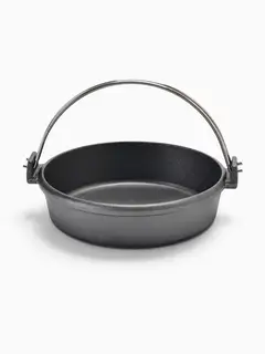 Котелок, 20×5.5 см, с ручкой, чугун, чёрный