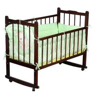 Бампер "Мишутка", 4 части (2 части: 45х120 см, 2 части 45х60 см), цвет зелёный (арт. 4044)