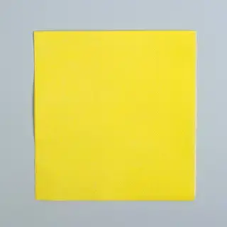 Салфетки бумажные, однотонные, 25×25 см, набор 20 шт., цвет жёлтый