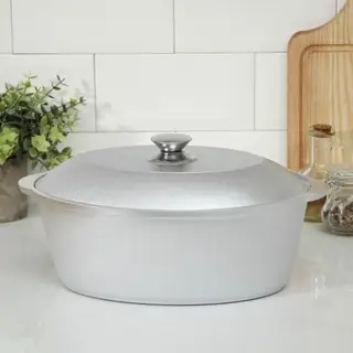 Утятница KUKMARA, 4 л, литой алюминий, серебристая
