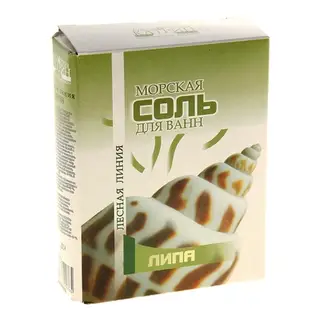 Морская соль для ванн "Липа", в картонной коробке, 500 г