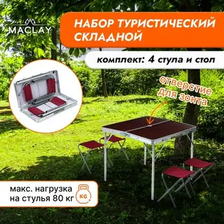 Набор мебели maclay, складной: стол, 4 стула