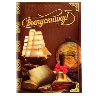 Папка адресная, карман, 22.8×31 см «Выпускнику!»