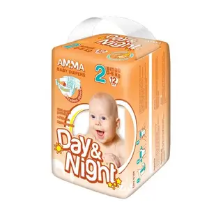Подгузники «Amma» Day&Night S (0-6 кг), 12 шт