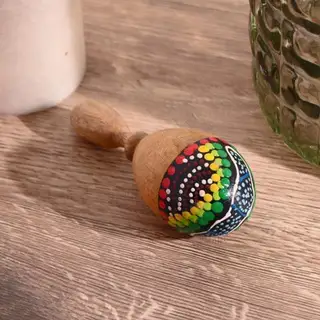 Сувенирный музыкальный инструмент «Маракас» 12×5×5 см МИКС цветов