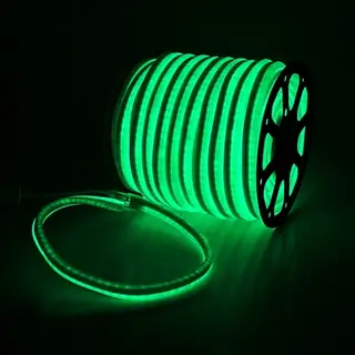 Гибкий неон, 12x24 мм, 50 м, LED/м-80-220V, ЗЕЛЕНЫЙ