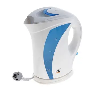 Чайник электрический Irit IR-1120, 1.7 л, бело-синий