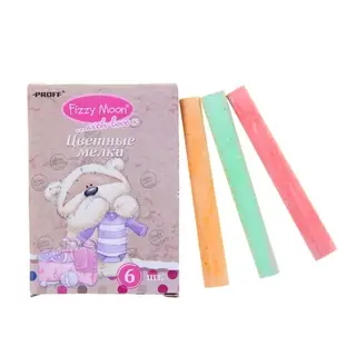 Мелки цветные, 6 цветов Fizzy Moon