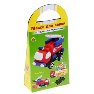 масса для лепки Пожарная машина