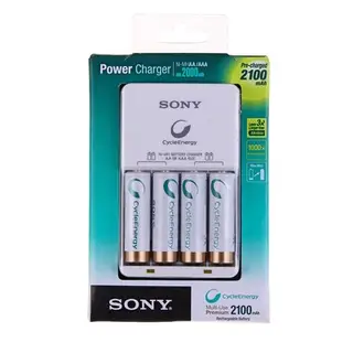 Зарядное устройство Sony универсальное + 4 аккумулятора AA 2100mah Compact Charger