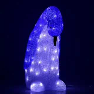 Фигура акрил. "Голубая Пингвиниха" 60х15х37 см, 60 LED, 220V
