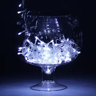 НИТЬ, 6.5 м, Н.С. LED-100-220V, контр. 8 режимов, БЕЛЫЙ