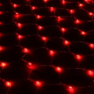 СЕТЬ, Ш:1 м, В:0.9 м, Н.С. LED-120-220V, контр. 8 режимов, КРАСНЫЙ