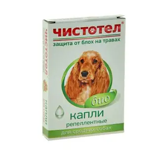 Капли от блох для средних собак "Чистотел БИО"