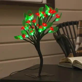 Светодиодный куст 0.4 м, "Роза", 48LED, 220V, 4 режима, КРАСНЫЙ