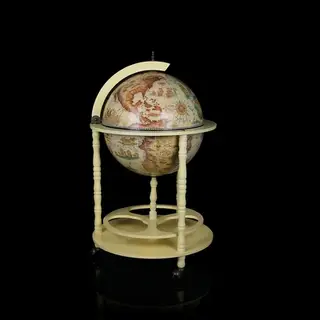 Глобус-бар декоративный, песочный цвет 83х33х33 см