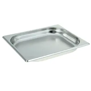 Гастроемкость 1/2 из нержавеющей стали, 40 мм, 32,5×26,5×4 см
