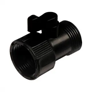 Клапан регулирующий, наружная резьба 3/4", внутренняя резьба 3/4", пластик, Greengo
