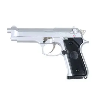 Пистолет страйкбольный M92F silver (11557 грин газ, калибр 6мм