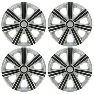 Колпаки колесные R15 DTM Super Silver, набор 4 шт