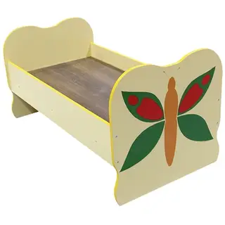 Детская кровать ЛДСП "Бабочка" с рисунком, 1200 х 600 см
