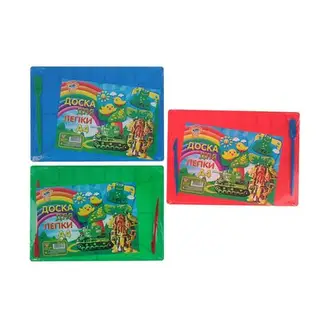 Доска для лепки А4, цветная, 2 стека, МИКС