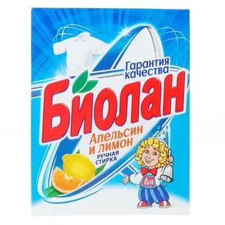 Стиральный порошок "Биолан" Апельсин и лимон, ручная стирка, 350 гр