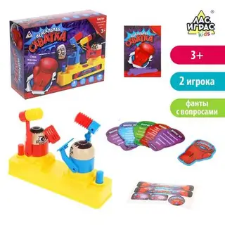 Настольная игра на реакцию «Нереальная схватка»: ринг, карточки игровые, инструкция