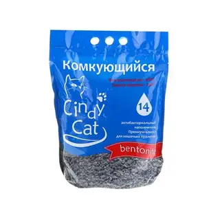Наполнитель минеральный комкующийся "Cindy cat bentonite", 3 кг