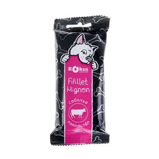 Лакомство ROKUS FiFillet Mignon для чистки зубов, для собак, говядина, 35 г