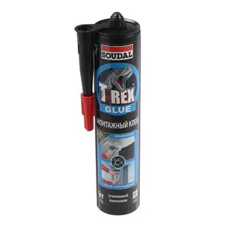 Клей Soudal t-rex, монтажный, прозрачный, 310 мл